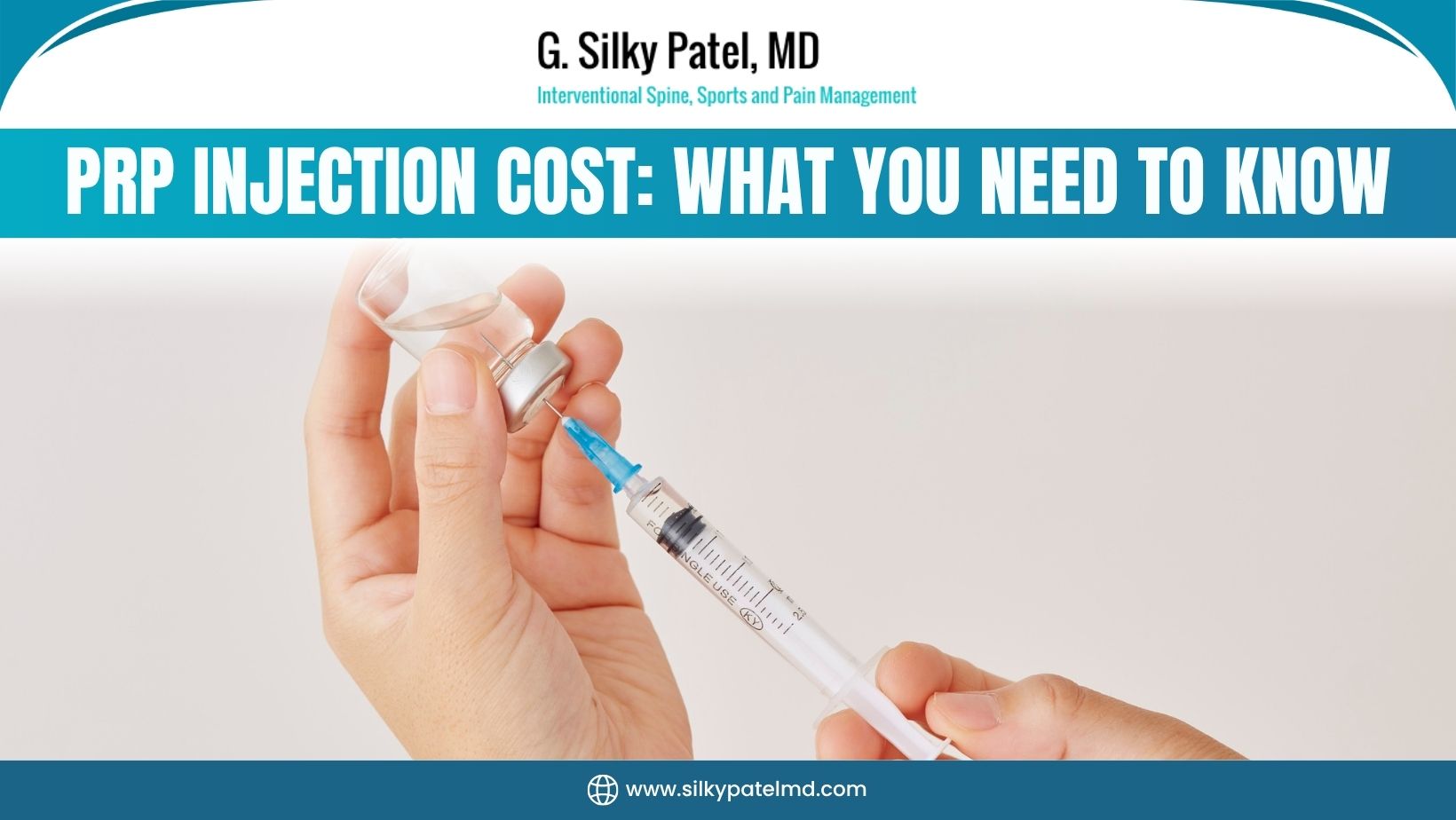 Plasma Rich Platelet Injection Cost - Dr. Silky Patel MD