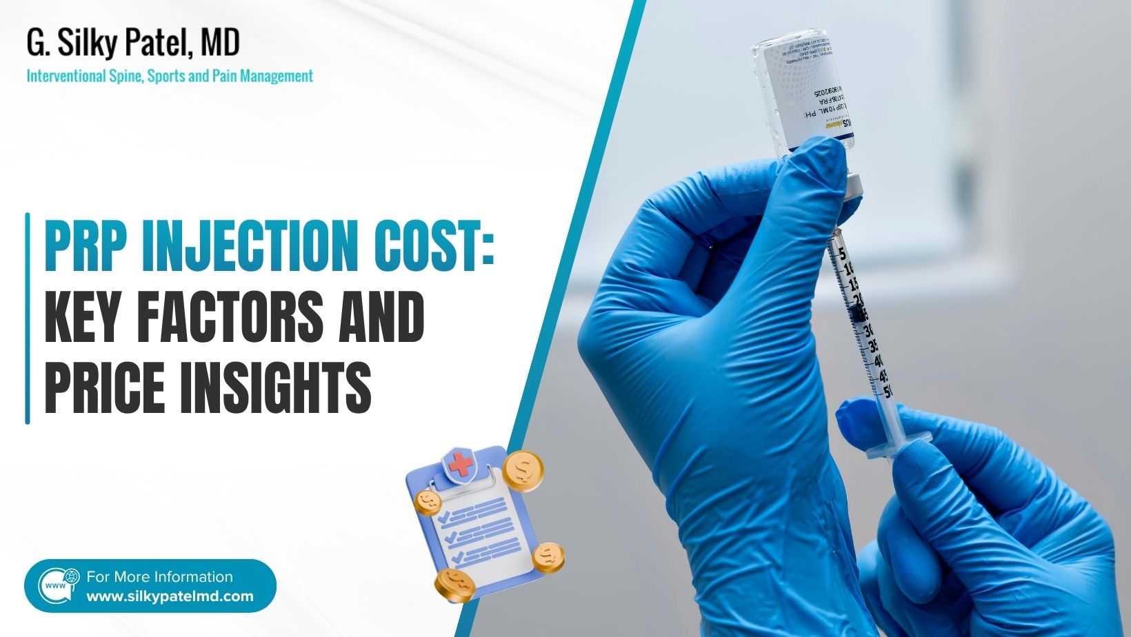 PRP Injection Cost - Dr. Silky Patel MD