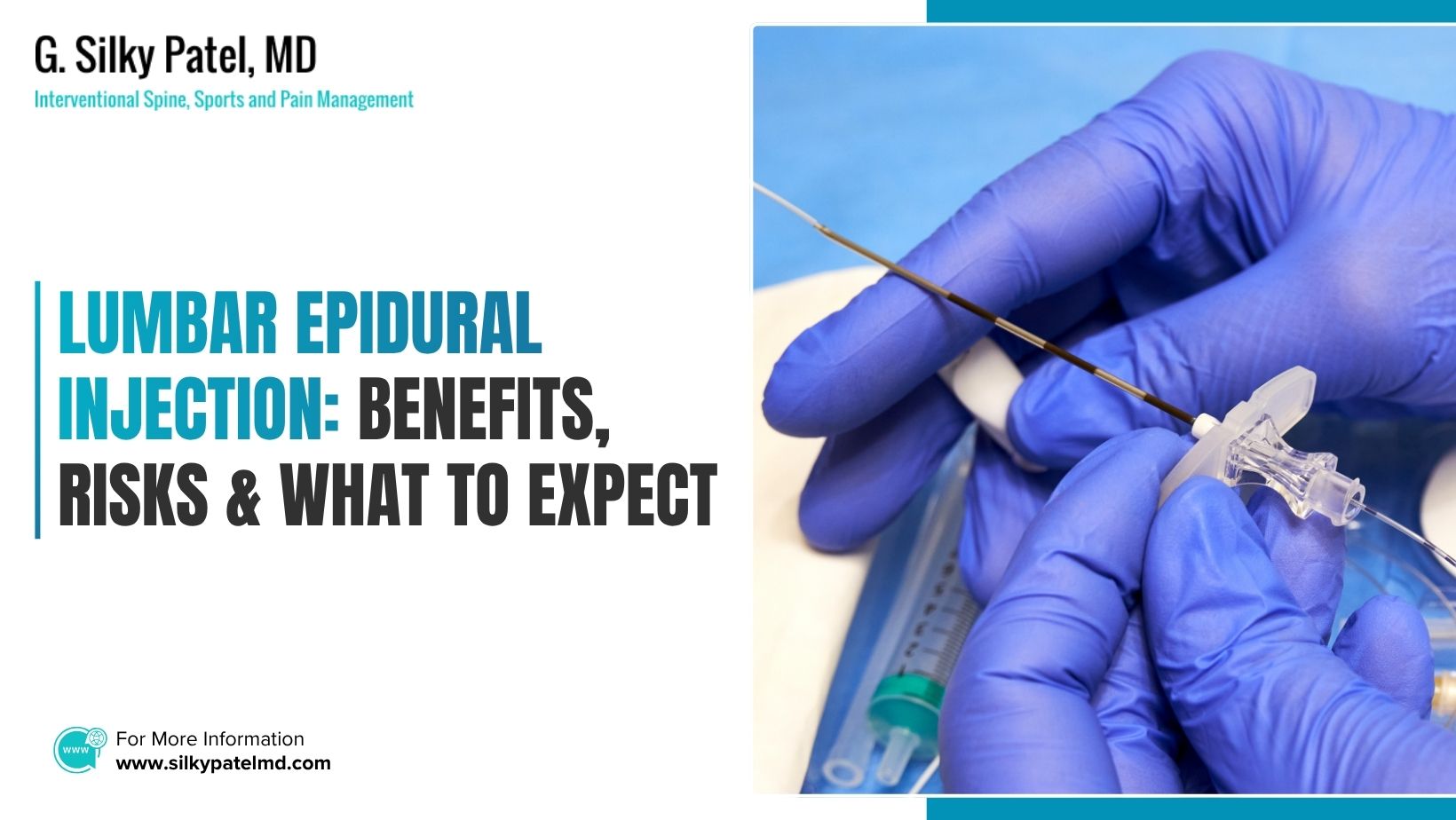 lumbar epidural injection - Dr. Silky Patel MD