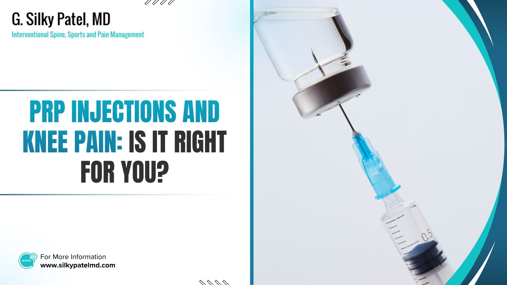 prp injections and knee pain - Dr. Silky Patel MD